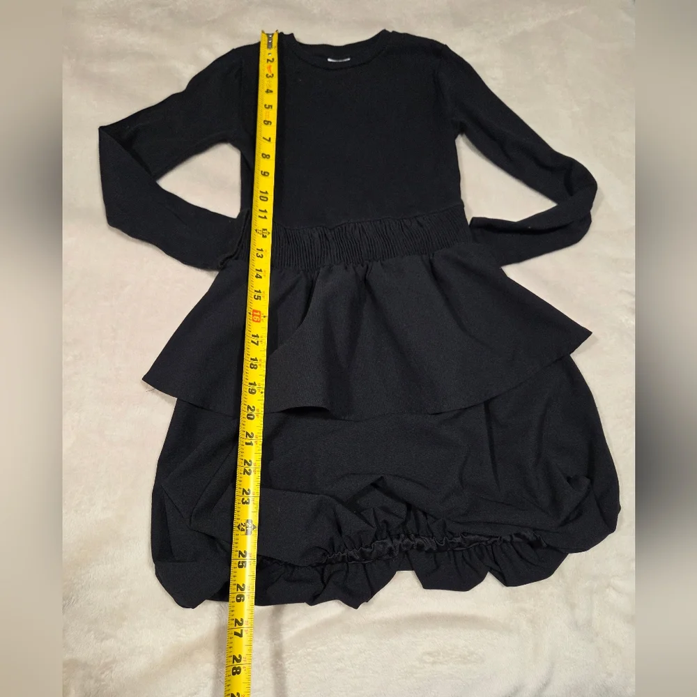 Zara Black Layered Kids Dress